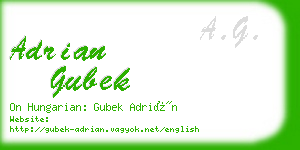 adrian gubek business card